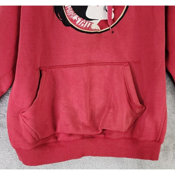 Florida State Seminoles Hoodie Mens XL Red Distressed College Football Sweater - Picture 7 of 12